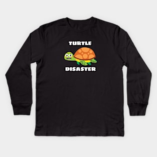 Turtle disaster | Turtle Pun Kids Long Sleeve T-Shirt